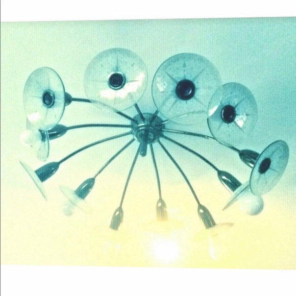Lightolier Claremont Sunburst Chandelier MCM - Picture 9 of 9